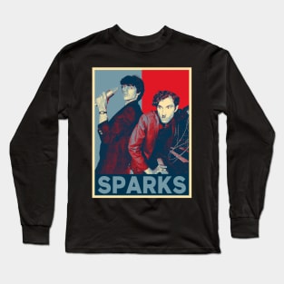 Retro Love Rock Sparks Fan Art Design Long Sleeve T-Shirt